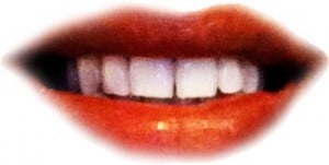 Vita tänder efter tandblekning